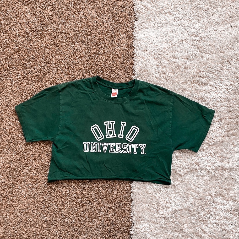 Ohio University cropped tee